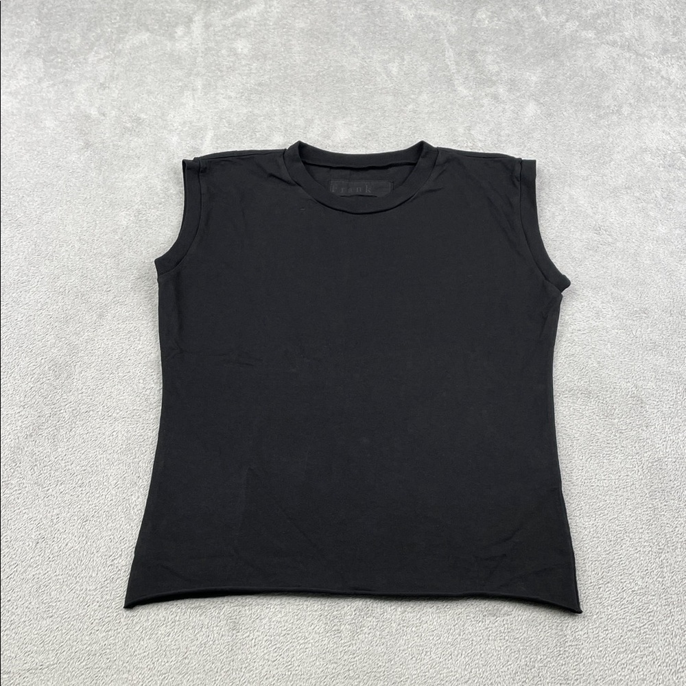 NEW Frank & Eileen S 100% Cotton‎ Black Sleeveless Tank Top USA